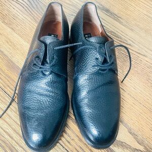 Men's Black Leather Dress Shoes